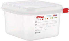 03350 PP Recipient pentru alimente GN cu capac, 1,1 l, 65 mm (4 bucăți) Cutii depozitare alimente Naty Shop 1.7Ltr