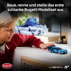 LEGO Speed Champions Bugatti Vision Gran Turismo Hypersportwagen - Modellbau mit sammelbarer Fahrer Minifigur - Gaming Geschenkidee für Jungen ab 9 Jahren und Motorsportfans - 77253
