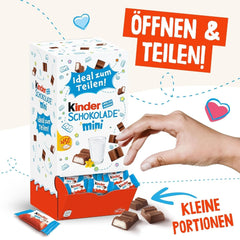 Kids Chocolate Mini – 150 einzeln verpackte Minibars, 900 Gramm Naty Shop Schokoladenbonbons
