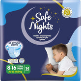 Safe Nights Boy, Windeln für die Nacht, verschiedene Größen Mutter und Kind Naty Shop Boy Größe L (14 Stück)