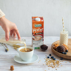 Natumi Bio Hafer Barista, 8 x 1L – Laktosefrei, Aufschäumbar, Barista-Style, Bio, Hergestellt mit deutschem Hafer, Vegan, Milchfreie milchfreie Alternative
