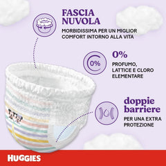 Huggies Ultra Comfort, Scutece-chiloți, Mărimea 5 (12–17 kg), Pachet de 68 de scutece-chiloți