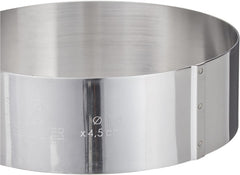 - Inel pentru tort din oțel inoxidabil - diametru 14cm - înălțime 4,5cm - 3989.14, argintiu