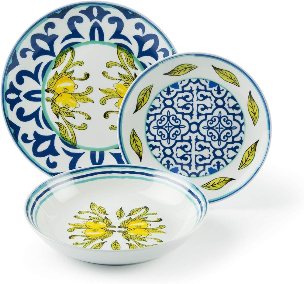 Excelsa Amalfi Tellerservice 18 Stück, Porzellan Naty Shop Single