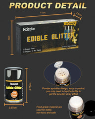 Essbarer Glitzer, verschiedene Farben und Mengen Naty Shop