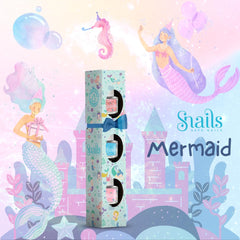 Set cadou de ojă pentru copii Snails 510407, Mini Sirenă 3x5ml, pe bază de apă, lavabilă, sigură, vegană