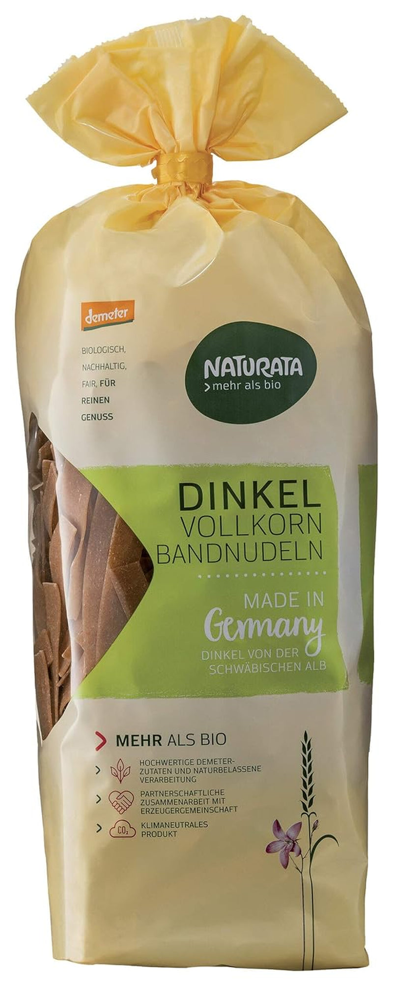 Bandnudeln, ganzer Dinkel