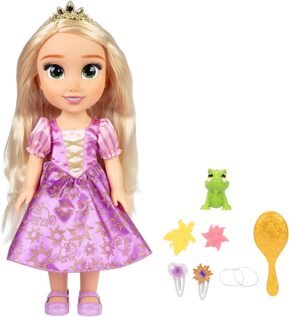 Disney Princess Singende Rapunzel Puppe 35 cm, singt „I See The Light“, inklusive Zubehör für mehr Spielspaß, perfekt Mädchen ab 3 Jahren, Lila