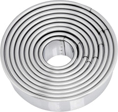 DeBuyer 3323.00N Recipiente cu 9 forme rotunde pentru biscuiți, silicon, gri, 13,2 x 13,2 x 4 cm