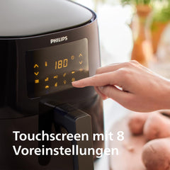 Philips 3000Er Airfryer XL – Rapid Air-Technologie, Frittieren mit bis zu 90 % weniger Fett, Fassungsvermögen 1,2 kg, 6,2 Liter, Touchscreen-Geräte Naty Shop