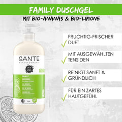 SANTE Naturkosmetik Erfrischendes Duschgel mit Zitrusduft, 950 ml Dusche und Bad Naty Shop