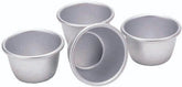 Mini matrițe pentru budincă Kitchencraft, aluminiu anodizat, 7,5 cm, set de 4, argintiu Matrite si tavi pentru copt Naty Shop
