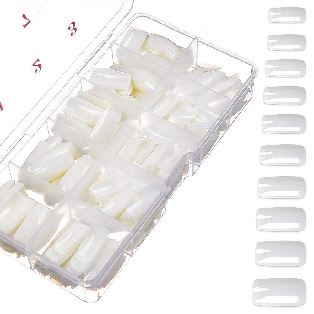 500 buc unghii artificiale naturale false artă completă sicriu unghii sfaturi pentru femei fete