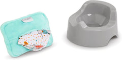 Corolle 9000110750 - Ma Premiere Poupee Töpfchen, Tuchspender, für alle 30-36cm Babypuppen, ab 18 Monaten