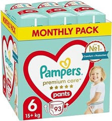Pampers Windeln Größe 2 (4-8 kg), Premium Care Windeln, 68 Stück Mother and Baby Naty Shop 6 (93 Stück)