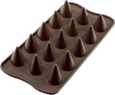 Silikon-Pralinenform Silikomart Cone Ø 2,6 x H 2,8 cm, 7,5 ml, 15 Mulden (SCG20) Kitchen Naty Shop Scg20 Cones