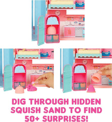 LOL Surprise! Casă Magică cu Nisip Squish și Păpușă Colecționabilă Diva - Set de Joacă cu Păpușă Colecționabilă, Nisip Squish, Surprize și Accesorii - Ideal pentru Fete cu Vârsta de 4 Ani și Peste