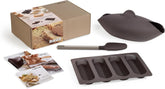 Set de copt pâine Lékué, silicon, maro, 30 x 25 x 15 cm (3000085SURM017)