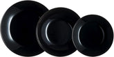 Arcopal Zelie Black Glasgeschirr-Set, 12-Teilig, 4-Sitzer, Schwarz Dinnerware-Sets Naty Shop Standardtitel
