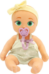 BE LOVED BABIES Minis Adri, in eine Mini-Größe, lebensechte Puppe, weiche Haut und enthält einen Schnuller und eine Flasche, komplett beweglich, Spielzeug für Kinder ab 18 Monaten