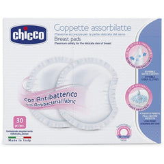 Chicco Schutzeinlagen für Brustwarzen, antibakteriell, 4 Wochen, 120 Stück Zubehör Essen und Stillen Bebe Naty Shop