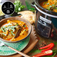Slow cooker digital Crockpot, funcție de menținere la cald, 2,4 litri (1-2 persoane) Slow Cooker Naty Shop