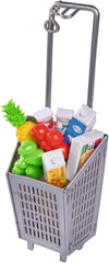 Simba 105733613 - Steffi Love Supermarket, Spielpuppe im Supermarkt mit Kasse, einkaufstasche und vielen Lebensmitteln, 29cm Puppe, ab 3 Jahren