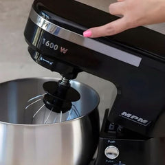 MPM - Planeten-Küchenmaschine Mit 2 Rührschüsseln 4 & 5 Liter - 1600W Küchenmaschine - Schwarz Mutter und Kind Naty Shop