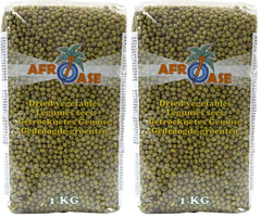 AFROASE - Fasole verde mung - 1 x 1 kg (Pachet de 2)