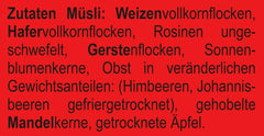Seitenbacher Müsli-Genussmischung Waldfrüchte, 750 Gramm Cerealien Naty Shop