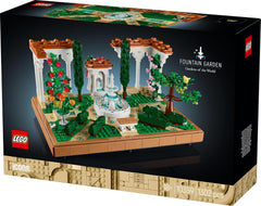 LEGO Icons Springbrunnengarten - Miniatur Bauset für Erwachsene mit Laubengängen, Zypressen, Bäumen, Weinreben, Blumen - Kreative Geschenkidee zum Geburtstag, Einweihung für Frauen, Männer - 10359