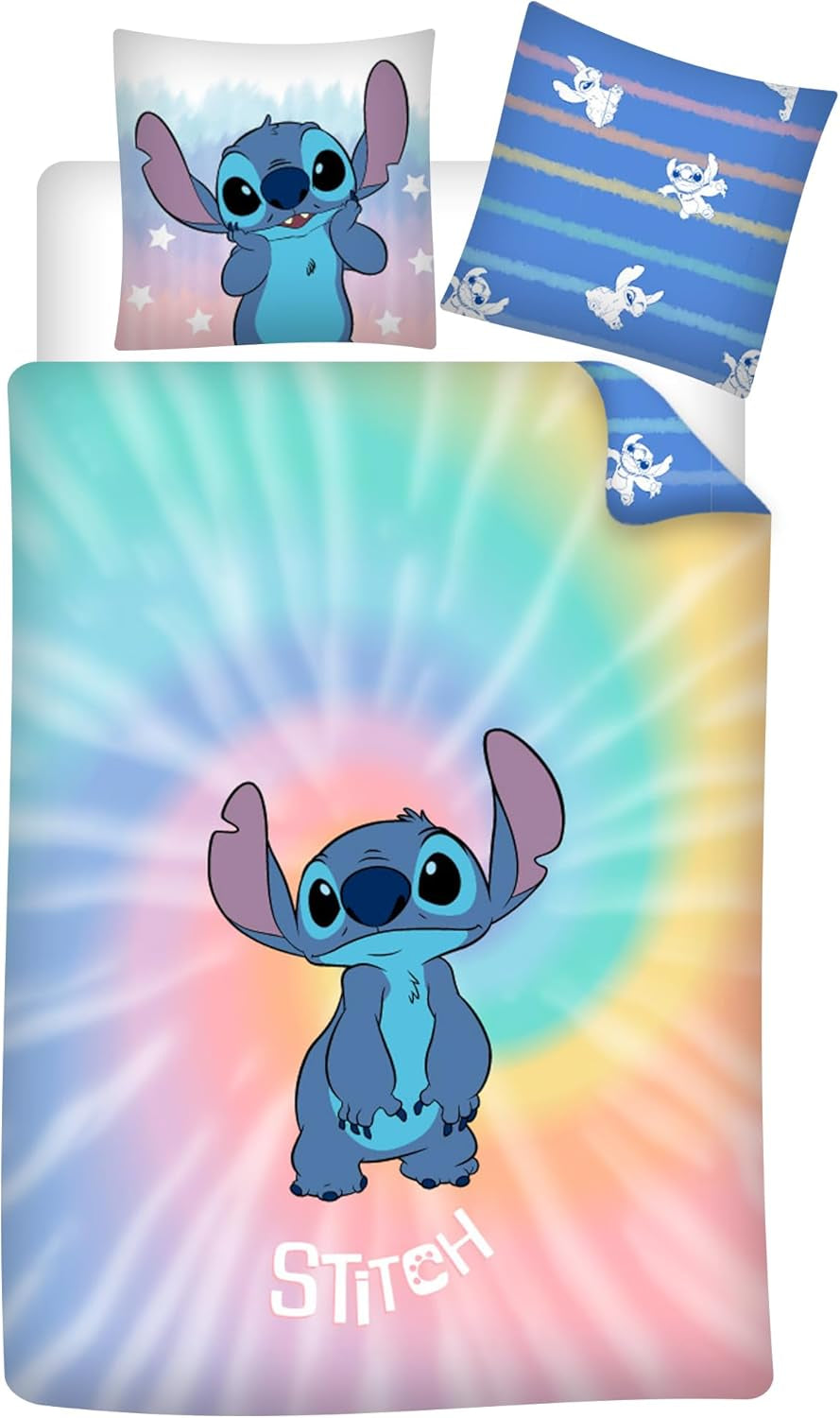 Lenjerie de pat reversibilă Stitch, microfibre poliester Lenjerie de pat - copii Naty Shop Default Title