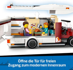 LEGO City Abenteuer-Wohnmobil - Wohnwagen Spielzeug für Jungen und Mädchen ab 6 Jahren - Inkl. 3 Minifiguren und Camping Zubehör - Geschenkidee zum Geburtstag und für die Feiertage 60454