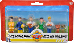 Simba 109252538 – Feuerwehrmann-Sam-Figuren-Set, 6 Teile, 2 sortiert, nur eine Version im Lieferumfang enthalten, 5–7 cm große Spielfiguren, ab 3 Jahren. Actionfiguren Naty Shop Standardtitel