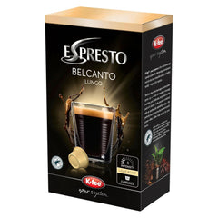 Kaffeekapseln Belcanto – Lungo Intensität 4/12, kompatibel mit K-fee, RFA zertifiziert, 96 Kapseln (Packung mit 2)