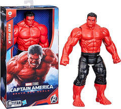 Marvel Studios Captain America Brave New World, Titan Hero Series Deluxe Red Hulk Actionfigur Actionfiguren Naty Shop
