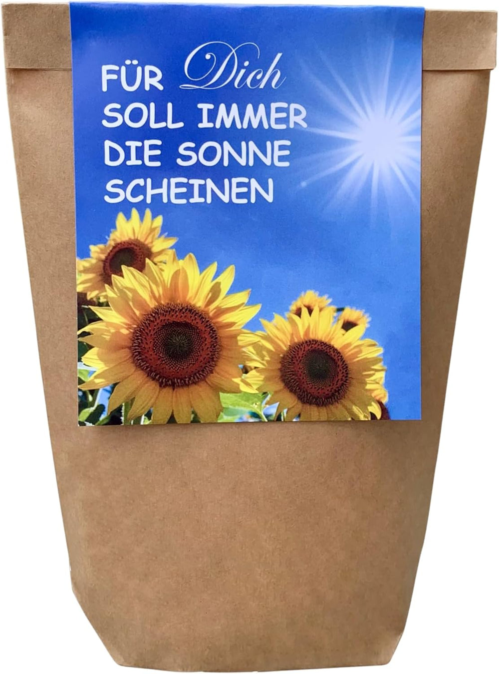 Cadou pentru femei - Fie ca soarele să strălucească mereu pentru tine - Kit de cultivare a florii-soarelui, geantă surpriză pentru idei de cadouri, kit de plantare