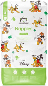 Mama Bear Disney Ultra Dry Windeln, Größe 4 (8–14 kg), Weiß, 84 Stück (1 Packung). Naty Shop Größe 4 (8–14 kg), Einzelpackung