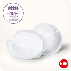 NUK High-Performance Einweg-Stilleinlagen Mit Sofort-Saugvlies | Einlagen Zum Stillen | Einzelverpackung | +40 % mehr Saugkraft | 60 Stück Babynahrung und Stillzubehör Naty Shop