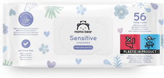 Șervețele sensibile pentru bebeluși Mama Bear, fără parfum, 1008 număr (18 pachete de 56) Naty Shop