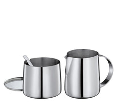 Cilio DELIZIA Zahniță și Cană de Lapte | Set de Cafea | Cană de Lapte și Recipient din Oțel Inoxidabil | Stivuibil | Cu Lingură | Porții 250 ml Lapte și 220 g Zahăr