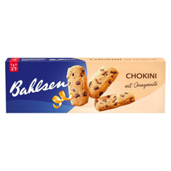 Bahlsen Chokini - 1 Pachet - Aluat Fragil cu Bucăți de Ciocolată și Aromă de Portocală (1 x 150 g)