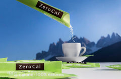 Zerocal – 1:1 (Erythrit + Stevia) 100 Sticks Je 3 G | Ideal zum Süßen von Kaffee, Tee und anderen Getränken Gleiche Süßkraft Von Zucker | Glutenfrei, vegan, gentechnikfrei | Kalorien und GI = 0 Süßstoffe Naty Shop