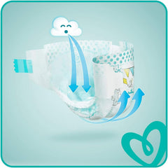 Scutece Pampers 81657566 Baby-Dry Pants, albe