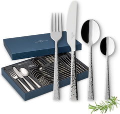 Set de tacâmuri Villeroy & Boch Blacksmith pentru până la 6 persoane, 24 de piese, oțel inoxidabil