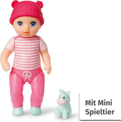 BABY born Minis Doppelpack mit Minis-Puppen Vicky und Mila mit Farbwechseleffekt, Stickerbogen und Accessoires, 906071 Zapf Creation