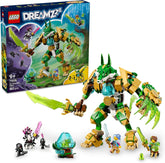 LEGO DREAMZzz 2in1 Fuchs-Wächtermech - Actionfigur, verwandelbar in Fuchskrieger - inkl. 3 Minifiguren und sammelbarer grüner Schatz-Kreatur - Geschenk für Jungen ab 9 Jahren – 71508