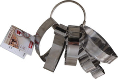 Set de forme pentru biscuiți Zenker 44854 (UVA, banană, măr, lămâie, avocado), oțel inoxidabil