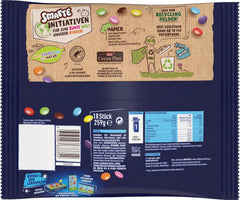 Pungi Nestlé SMARTIES Mini XXL, linte colorată cu ciocolată, ideale pentru a fi împărțite și gustate cu familia și prietenii, culori naturale, ambalaje reciclabile, 1 pachet (1 x 259g)