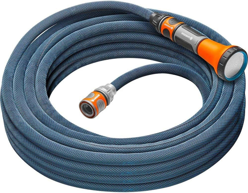 Set Gardena Liano Xtreme 1/2 inch, 15m: Furtun de grădină extrem de robust din material textil, cu furtun interior din PVC, ușor, rezistent la intemperii (18465-20)